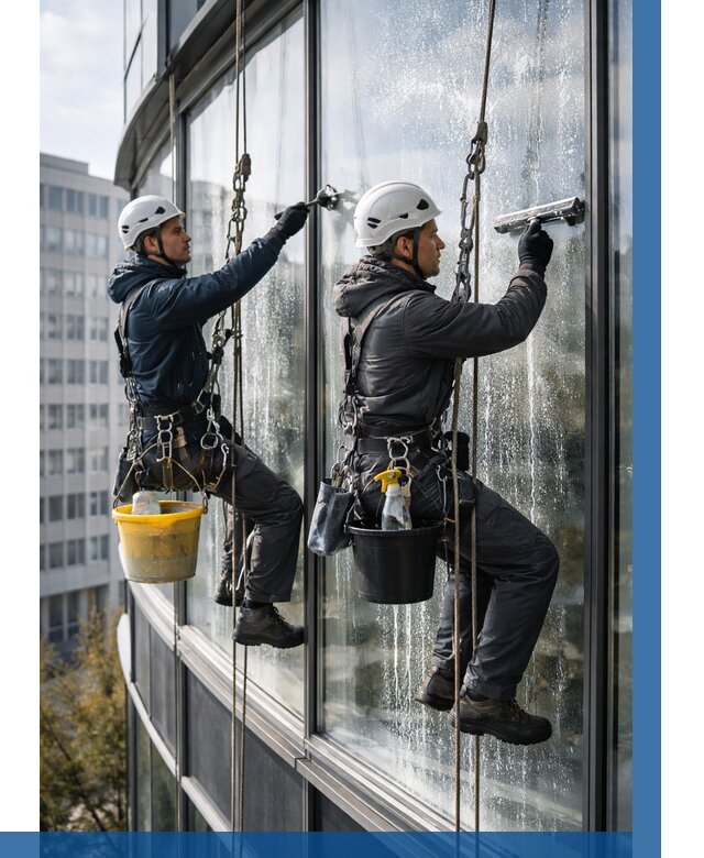 Мойка панорамных окон в Сосновом Боре от 356 р. заказать у ВЫСОТНИК-Снб