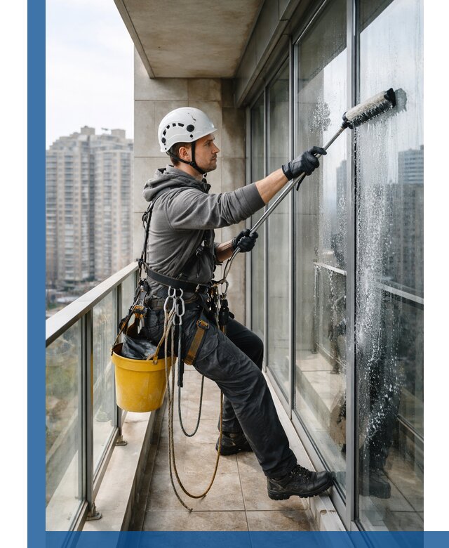 Профессиональная мойка балконного остекления в Сосновом Боре