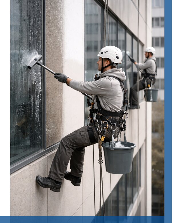 Мойка фасадов зданий в Сосновом Боре под ключ от 356 р. | ВЫСОТНИК-Снб