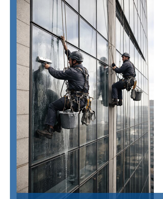 Профессиональная мойка стеклянных фасадов зданий в Сосновом Боре