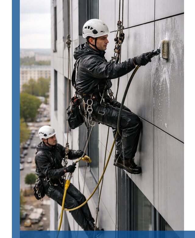 Профессиональная мойка фасада из композита в Сосновом Боре