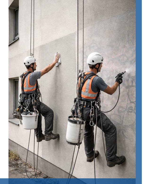 Антиграффити покрытие фасада в Сосновом Боре от 609 р. | ВЫСОТНИК-Снб