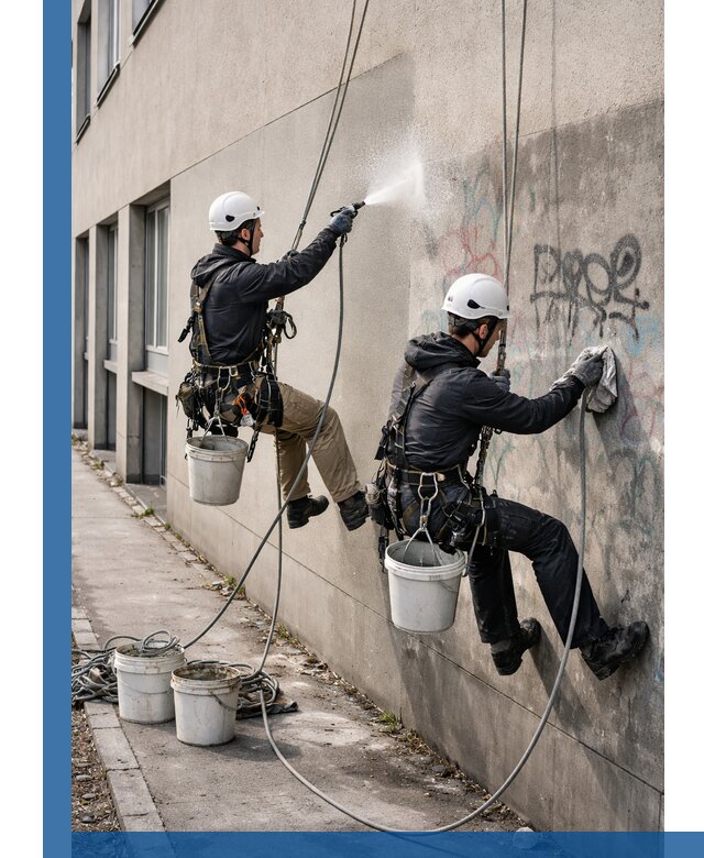 Антиграффити покрытие фасада с защитой от надписей в Сосновом Боре