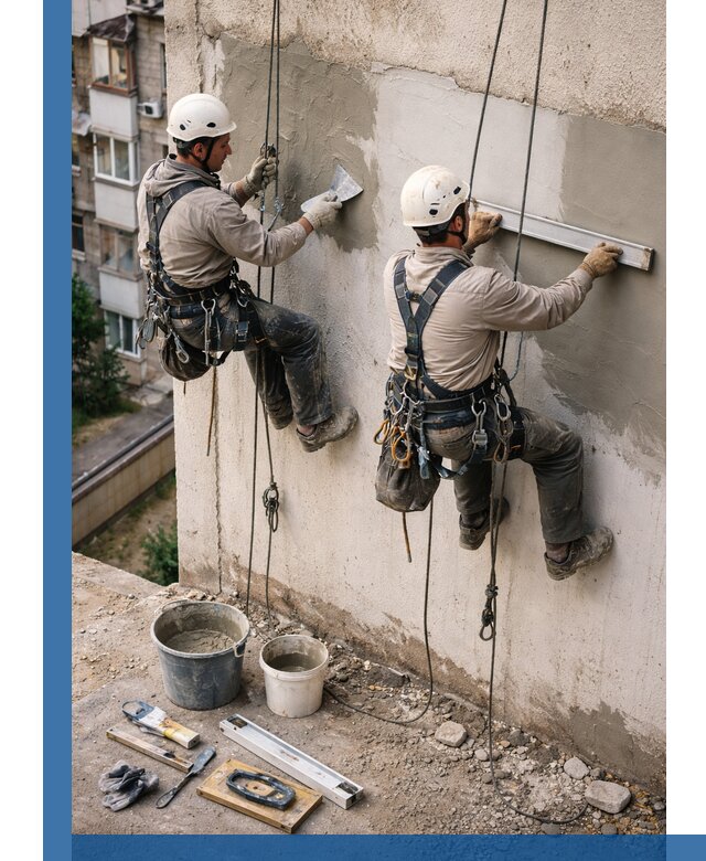 Комплексный ремонт штукатурного фасада с гарантией в Сосновом Боре