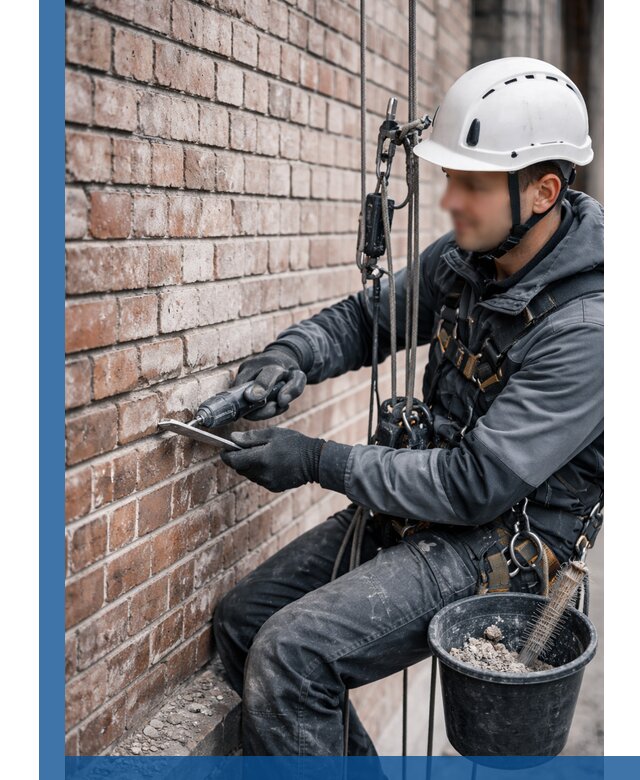 Расшивка кирпичных швов фасадов и стен, ремонт в Сосновом Боре