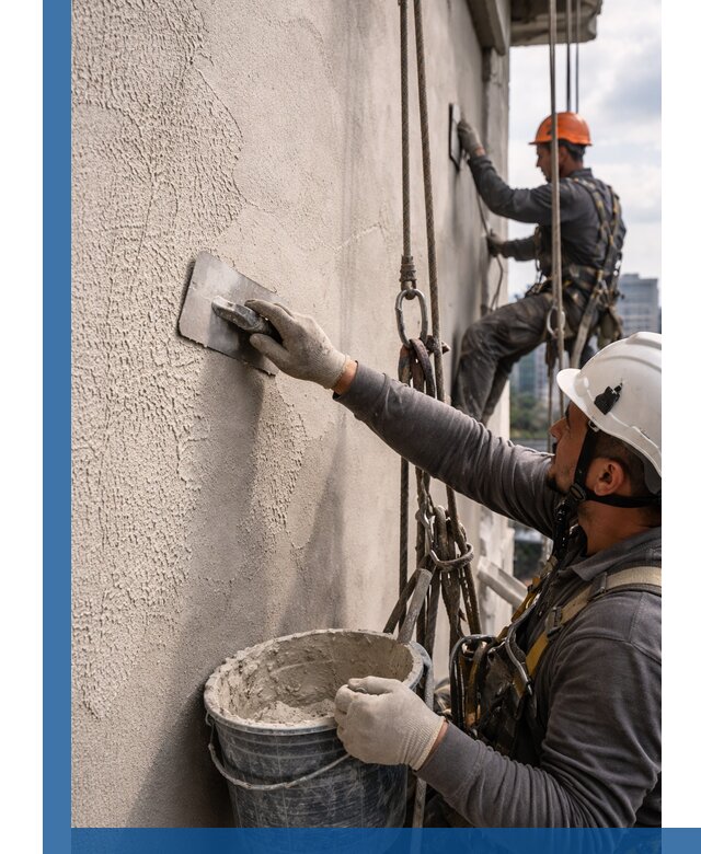 Декоративная штукатурка фасада с утеплением и защитой в Сосновом Боре