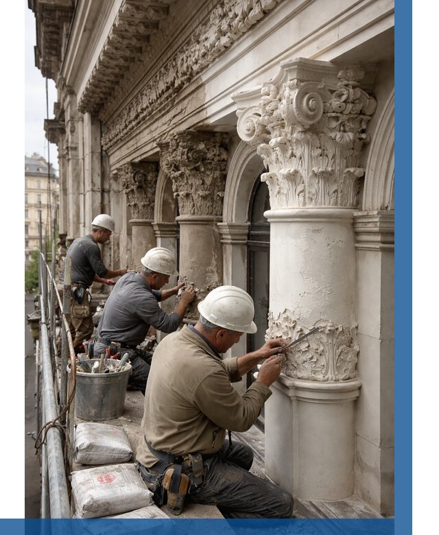 Реставрация фасадной лепнины в Сосновом Боре от 2540 р. | ВЫСОТНИК-Снб