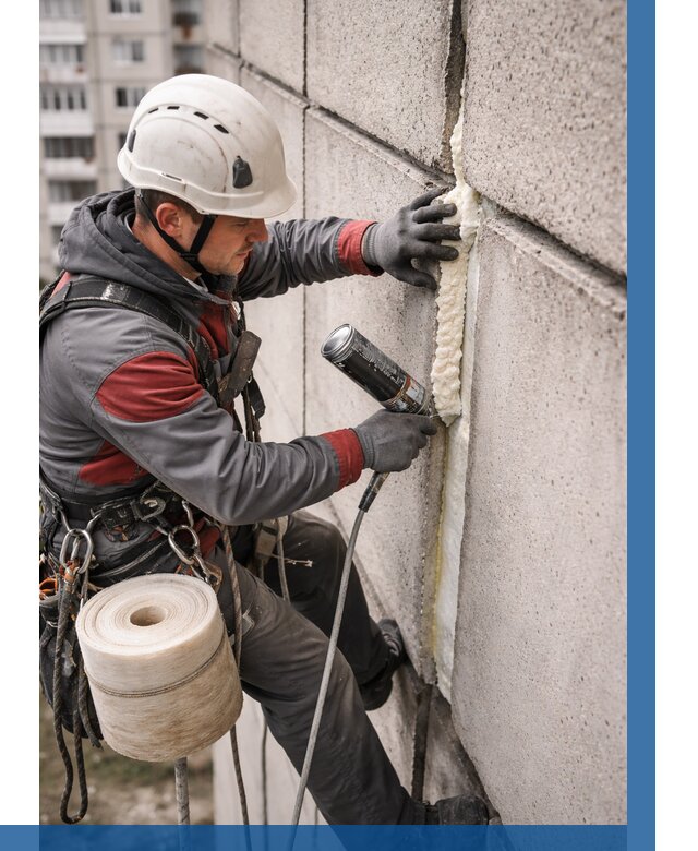 Утепление межпанельных швов в Сосновом Боре от 711 р. | ВЫСОТНИК-Снб