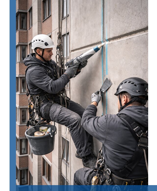 Вторичная герметизация швов фасада и кровли в Сосновом Боре