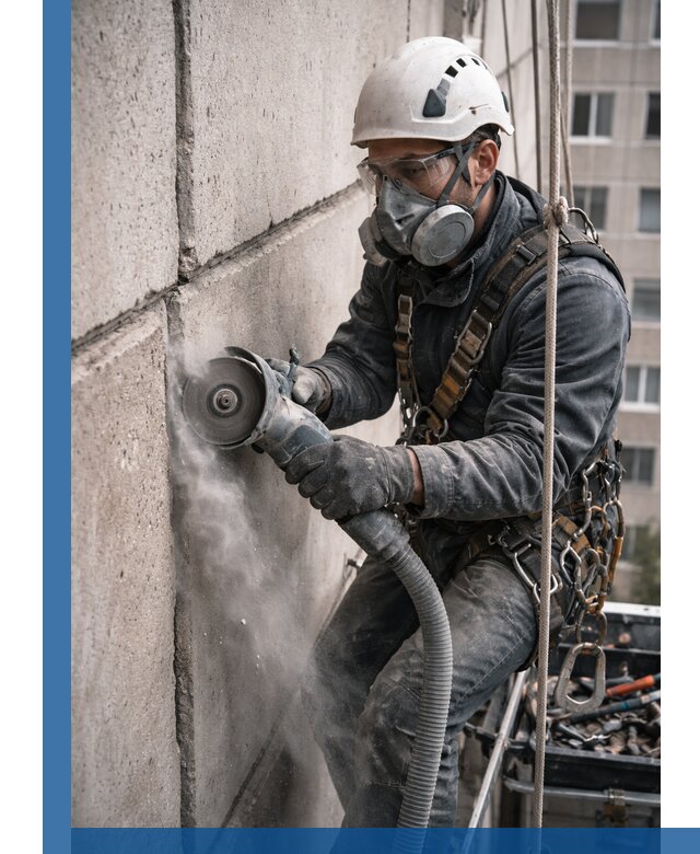 Штробление межпанельных швов в Сосновом Боре качественно и быстро