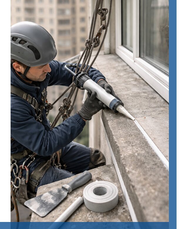 Герметизация балконного козырька в Сосновом Боре от 4571 р. | ВЫСОТНИК-Снб