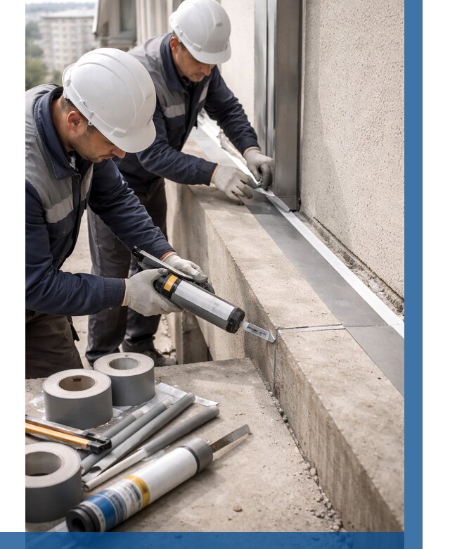 Герметизация примыкания балкона в Сосновом Боре от 4571 р. | ВЫСОТНИК-Снб