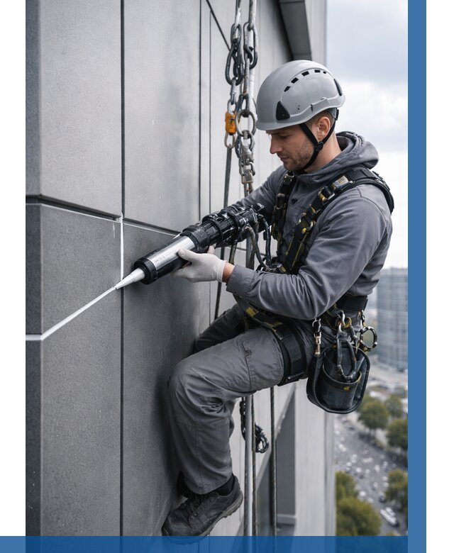 Герметизация стыков фасадных панелей в Сосновом Боре от 6603 р.| ВЫСОТНИК-Снб