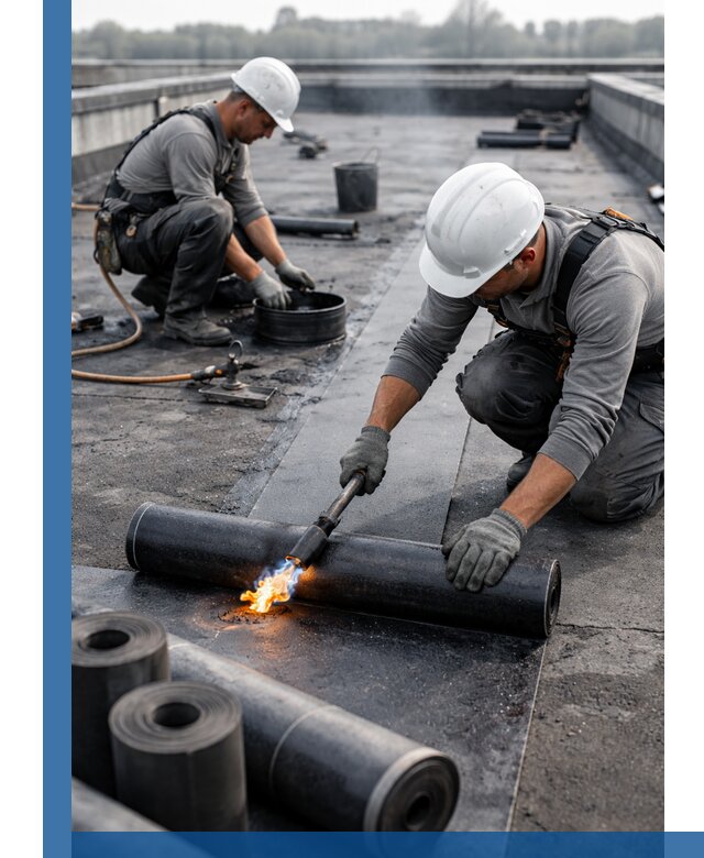 Ремонт рулонной кровли в Сосновом Боре герметизация и восстановление