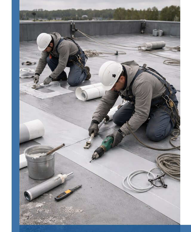 Ремонт мембранной кровли в Сосновом Боре качественно и с гарантией