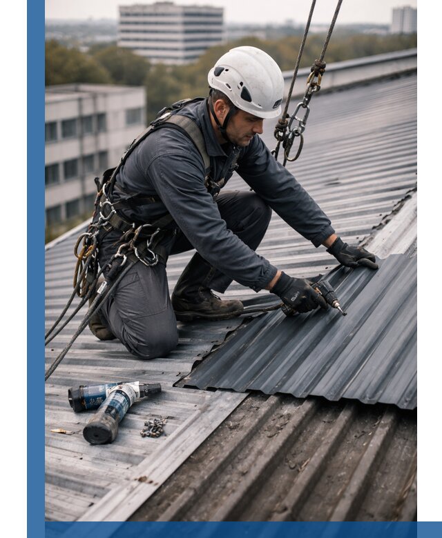 Ремонт профнастила на кровле в Сосновом Боре, работы под ключ