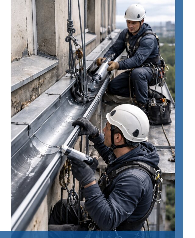 Ремонт водосточных желобов в Сосновом Боре от 6603 р. | ВЫСОТНИК-Снб