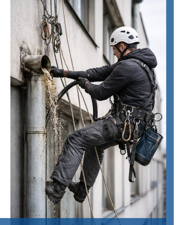 Прочистка водосточных труб в Сосновом Боре от 3555 р. | ВЫСОТНИК-Снб