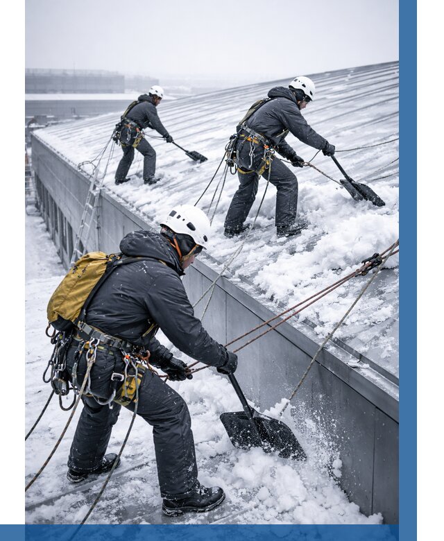 Очистка навесов от снега в Сосновом Боре от 4571 р. | ВЫСОТНИК-Снб