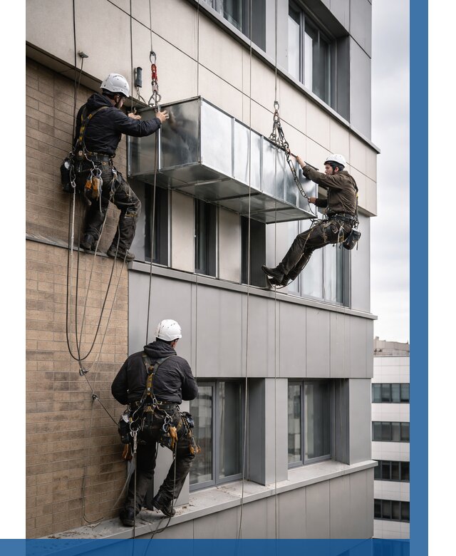 Монтаж воздуховодов на фасаде в Сосновом Боре от 1524 р. | ВЫСОТНИК-Снб