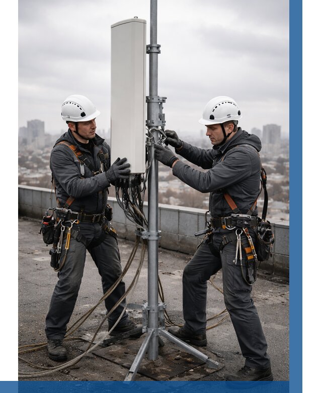 Монтаж антенн связи на крыше в Сосновом Боре от 8634 р. | ВЫСОТНИК-Снб