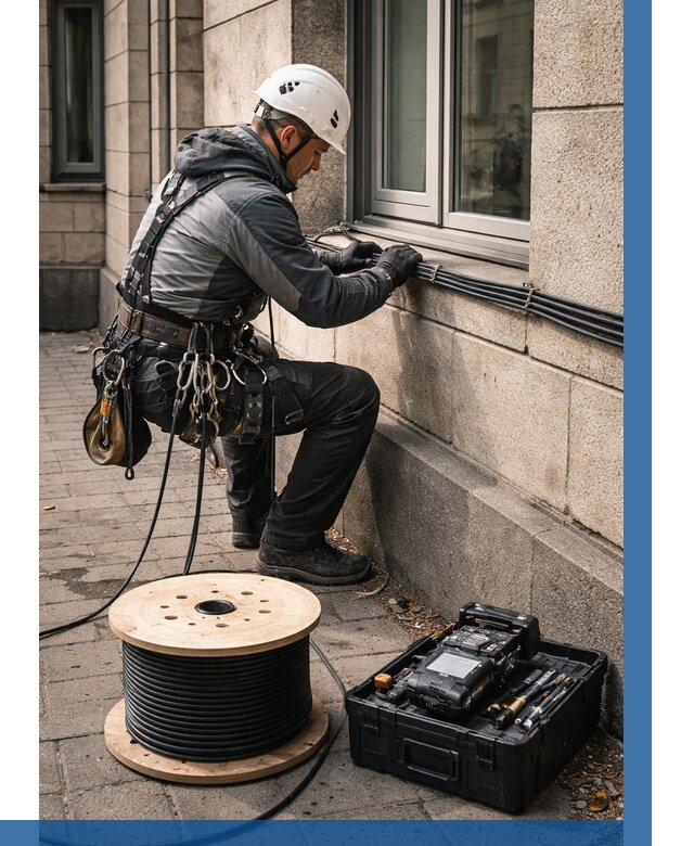 Прокладка оптоволоконного кабеля в Сосновом Боре от 813 р. | ВЫСОТНИК-Снб