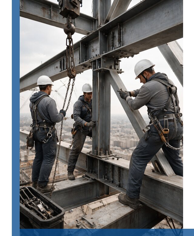 Профессиональный монтаж металлоконструкций на высоте в Сосновом Боре