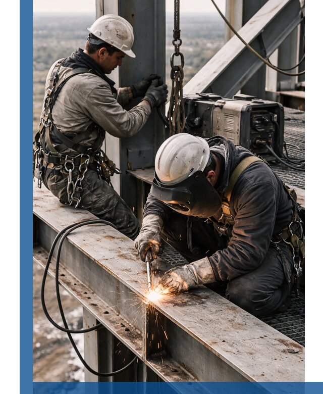 Высотные сварочные работы в Сосновом Боре для промышленных объектов