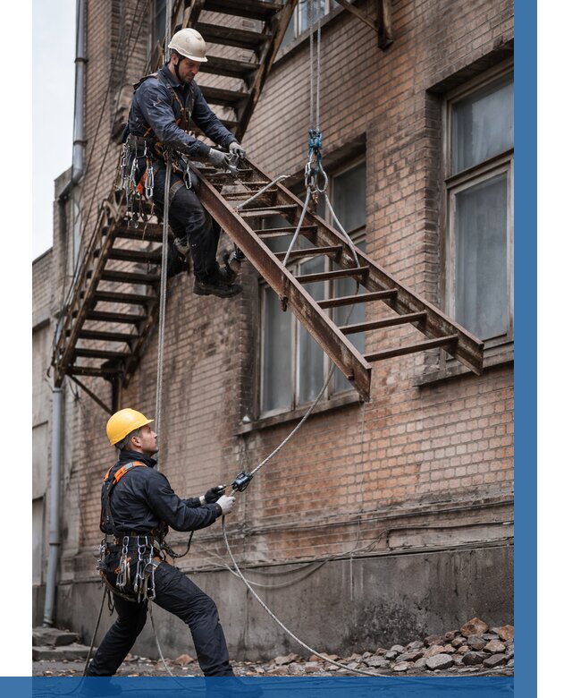 Демонтаж пожарной лестницы в Сосновом Боре от 12190 р. | ВЫСОТНИК-Снб