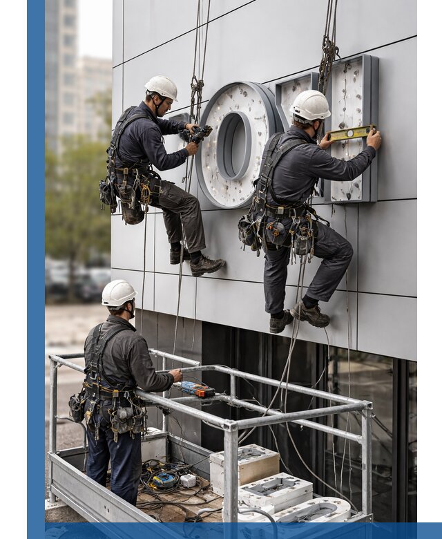 Профессиональный монтаж световых букв в Сосновом Боре под ключ