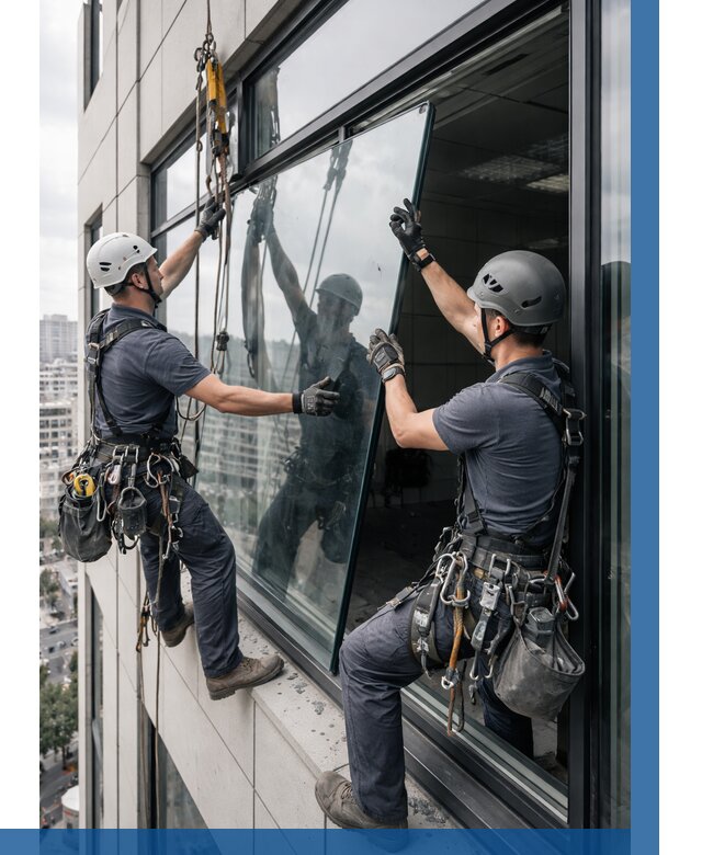 Замена стеклопакетов на высоте в Сосновом Боре от 5587 р. | ВЫСОТНИК-Снб