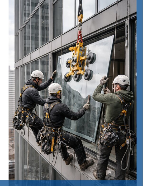 Фасадное остекление зданий под ключ в Сосновом Боре от 10158 р. | ВЫСОТНИК-Снб