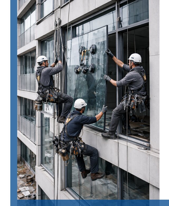 Фасадное остекление и монтаж витражей зданий в Сосновом Боре под ключ