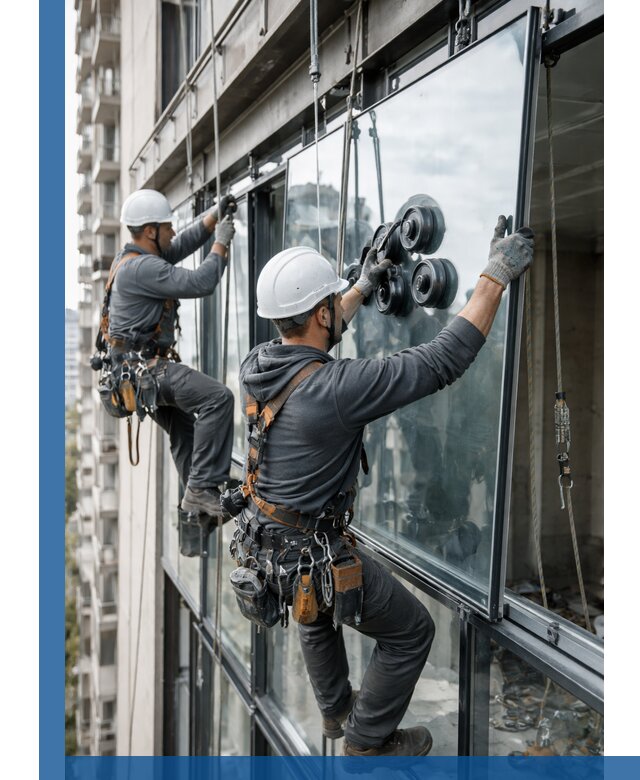 Витражное остекление фасадов и лоджий в Сосновом Боре под ключ