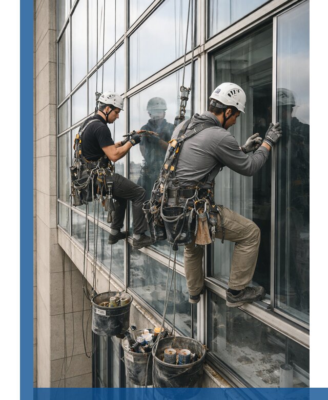 Ремонт витражных конструкций и фасадного остекления в Сосновом Боре