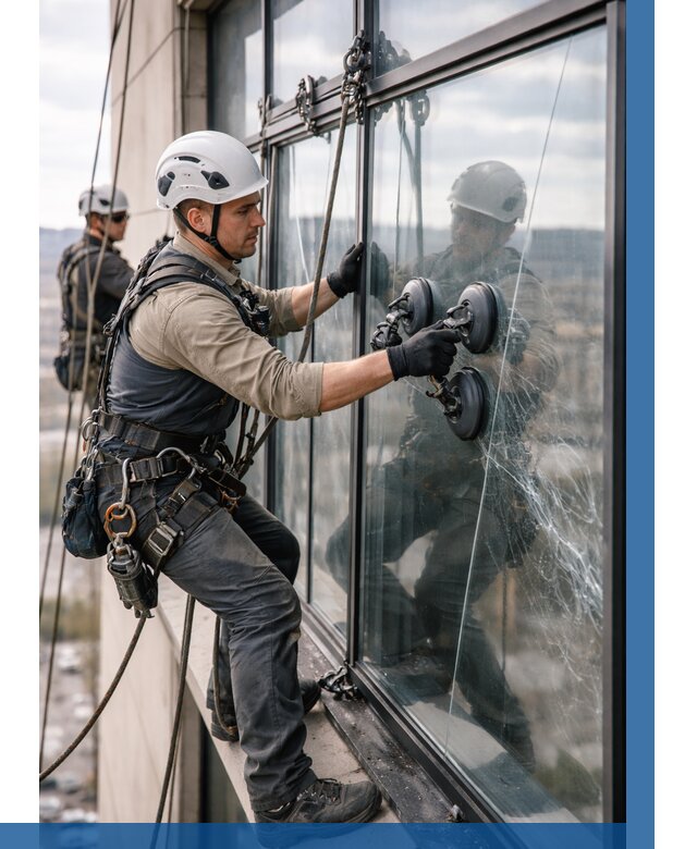 Замена стекла в витраже в Сосновом Боре под ключ от 8634 р. | ВЫСОТНИК-Снб