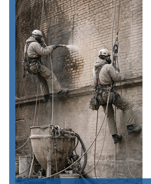 Пескоструйная очистка фасадов в Сосновом Боре профессионально