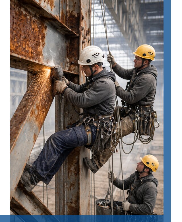 Зачистка металла от ржавчины в Сосновом Боре от 356 р. | ВЫСОТНИК-Снб