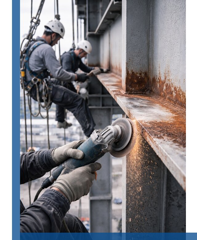 Зачистка металла от ржавчины и подготовка поверхностей в Сосновом Боре