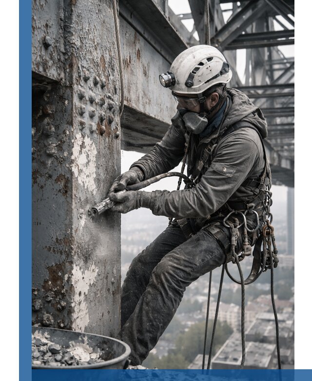 Удаление старой краски с металлических конструкций в Сосновом Боре