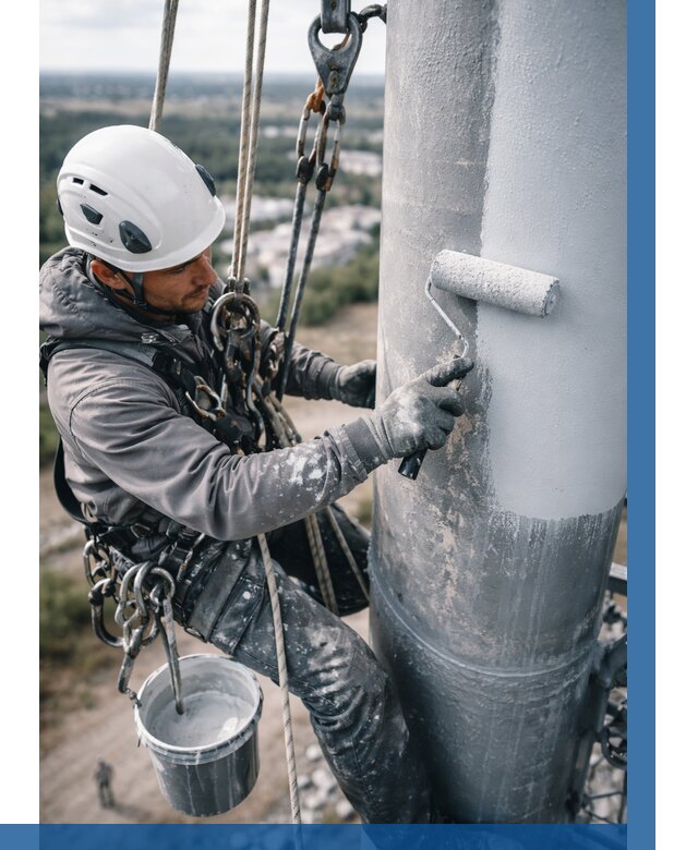 Покраска мачт связи под ключ в Сосновом Боре от 863 р. | ВЫСОТНИК-Снб