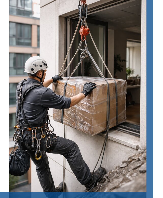 Подъем груза через окно в Сосновом Боре от 4571 р. | ВЫСОТНИК-Снб