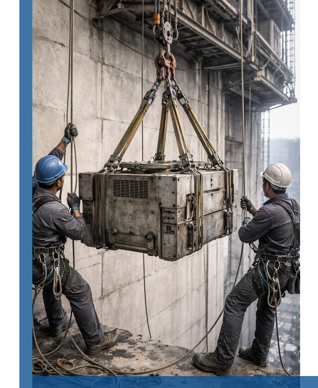 Такелажные работы на высоте, подъем и монтаж грузов в Сосновом Боре