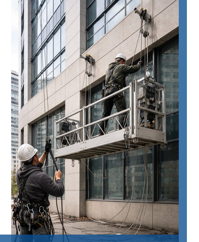 Монтаж и подъем фасадной люльки в Сосновом Боре от 12190 р. | ВЫСОТНИК-Снб