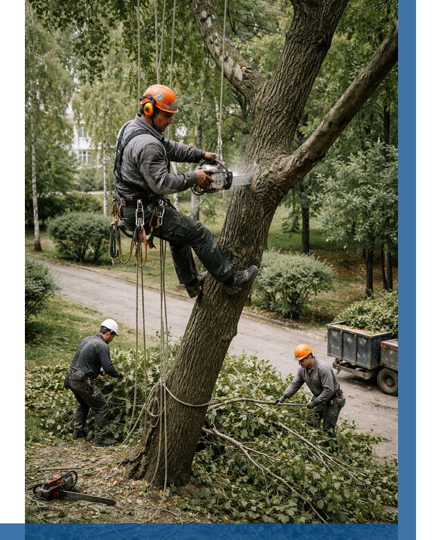 Кронирование деревьев в Сосновом Боре от 6603 р. | ВЫСОТНИК-Снб