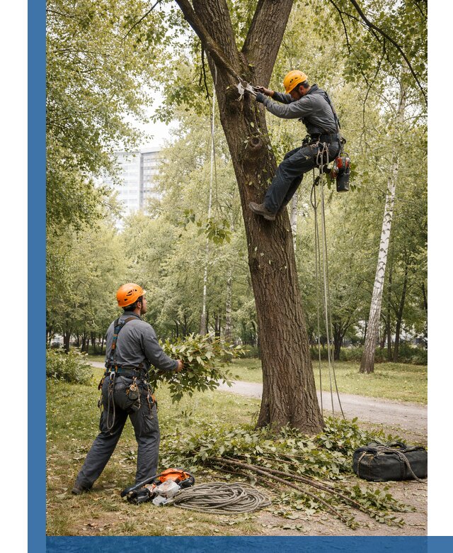 Санитарная обрезка деревьев в Сосновом Боре, профессионально и безопасно