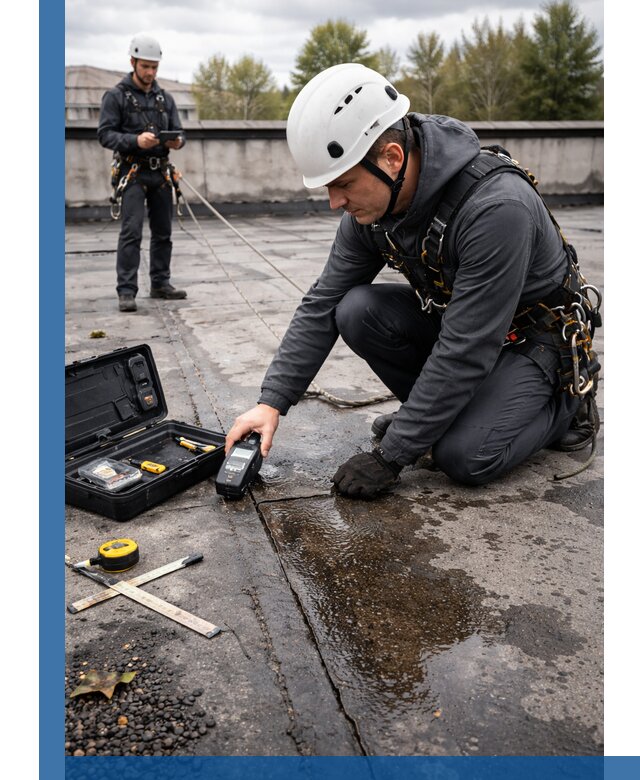 Обследование кровли на протечки и выявление дефектов в Сосновом Боре