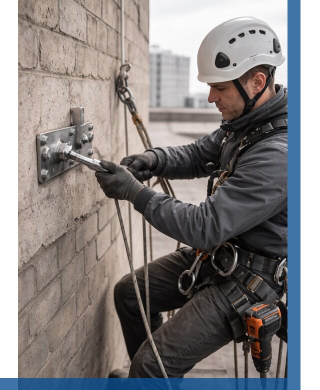 Установка анкерных точек в Сосновом Боре от 3555 р. | ВЫСОТНИК-Снб