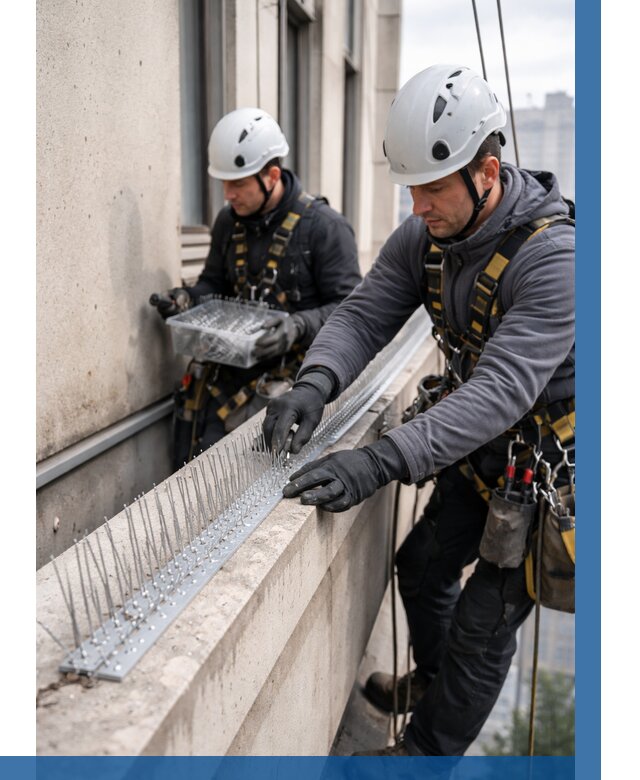 Установка шипов от птиц в Сосновом Боре от 863 р. | ВЫСОТНИК-Снб